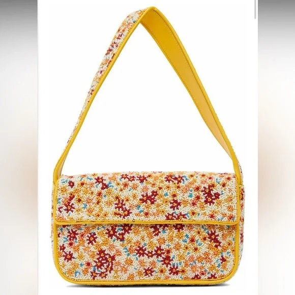 Staud Floral Beaded Tommy Bag - Picture 1 of 5